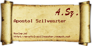 Apostol Szilveszter névjegykártya